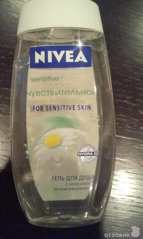 Гель для душа Nivea Sensitive balance для чувствительной кожи с натуральным экстрактом ромашки фото