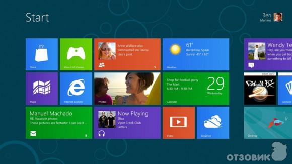 Операционная система Microsoft Windows 8 фото