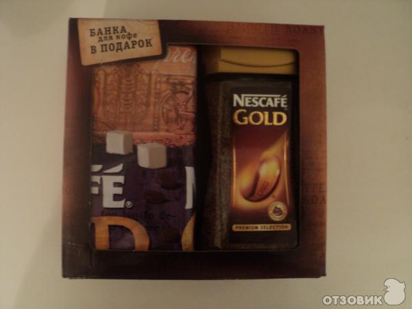 Подарочный набор Nescafe Gold с сахарницей фото