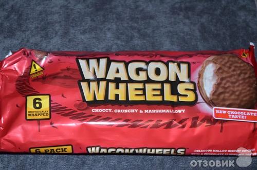 Печенье Wagon Wheels с суфле и джемом фото