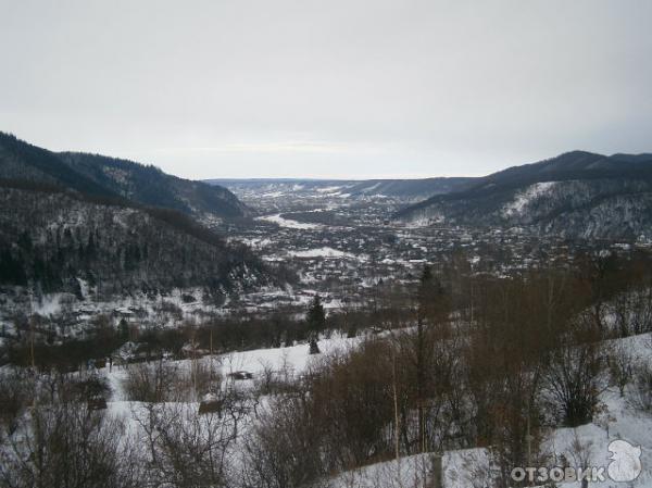 с. Тюдов Косовского р-на зимой с высоты.