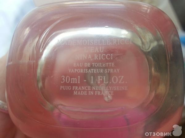 Туалетная вода Nina Ricci Mademoiselle Ricci L'Eau фото