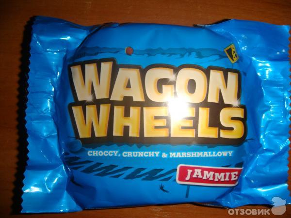 Печенье Wagon Wheels с суфле и джемом фото