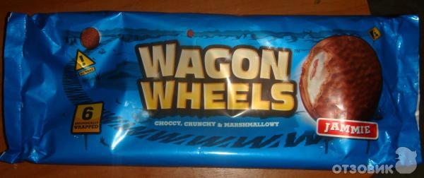 Печенье Wagon Wheels с суфле и джемом фото