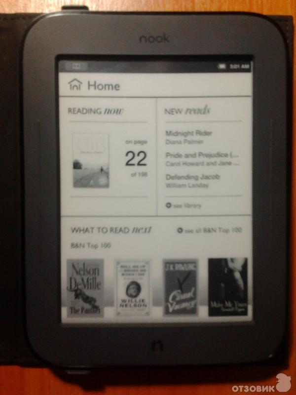 Электронная книга Barnes & Noble Nook Simple Touch фото