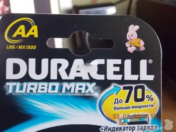 Батарейки Duracell Turbo Max AA фото