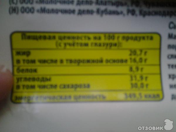 Сырок творожный глазированный с ванилью Молочное дело Творобушки фото