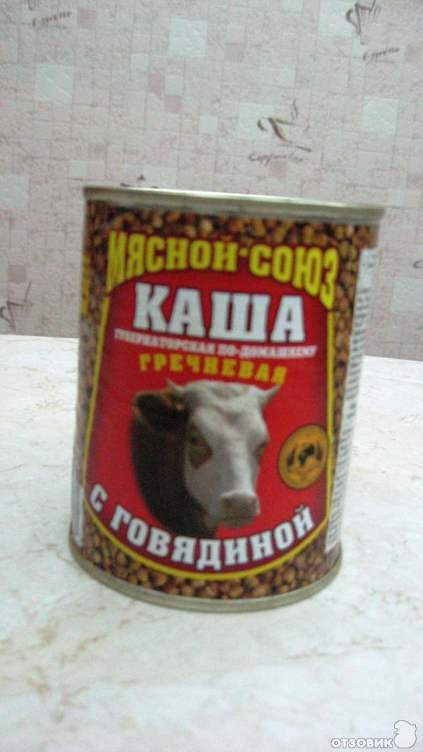 Каша гречневая с говядиной Мясной-союз фото