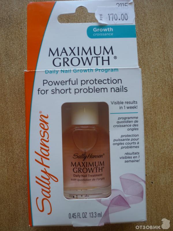 Средство для роста ногтей Sally Hansen Maximum Growth фото