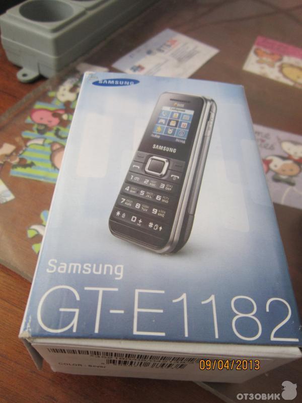 Сотовый телефон Samsung GT-E1182 фото