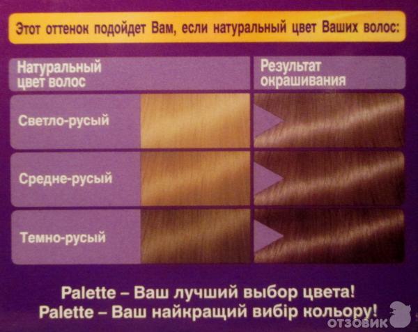 Отзыв о Стойкая крем-краска Palette C6 "Холодный средне-русый" | О моей ...