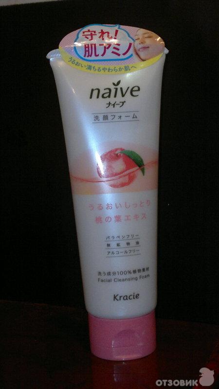 Пенка для умывания Kanebo NAIVE Deep Facial Cleansing Foam Peach Leaf фото