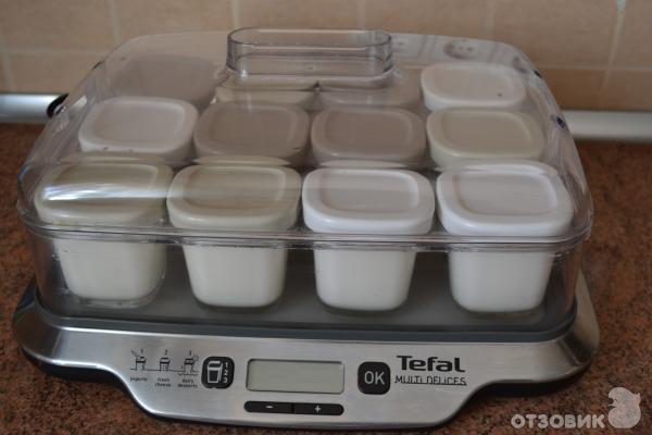 Йогуртница tefal multi. Йогуртница Тефаль на 6 баночек Multi Delices. Йогуртница Тефаль на 6 баночек. Десерт в йогуртнице Тефаль.