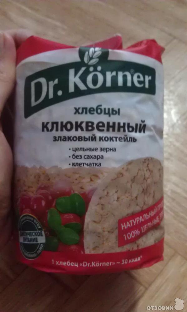 Хлебцы Dr.Körner Злаковый коктейль клюквенный фото