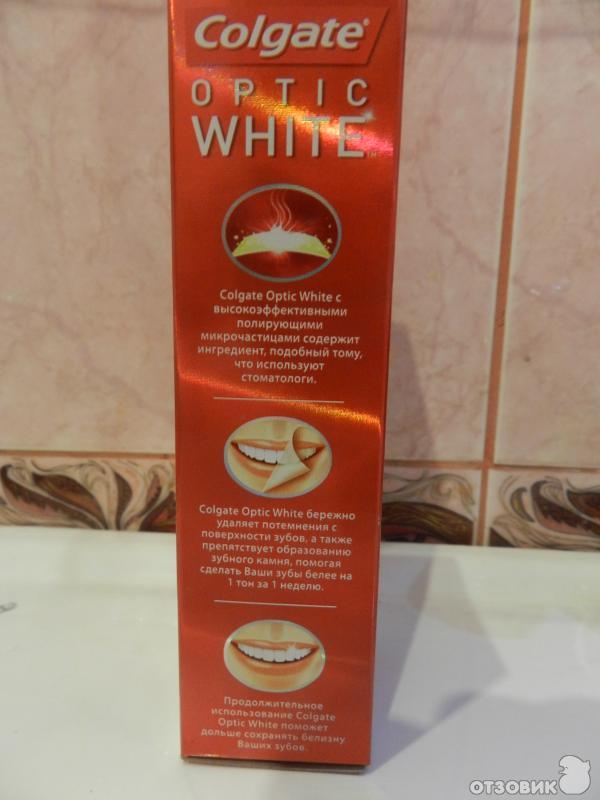 Зубная паста Colgate Optic White фото