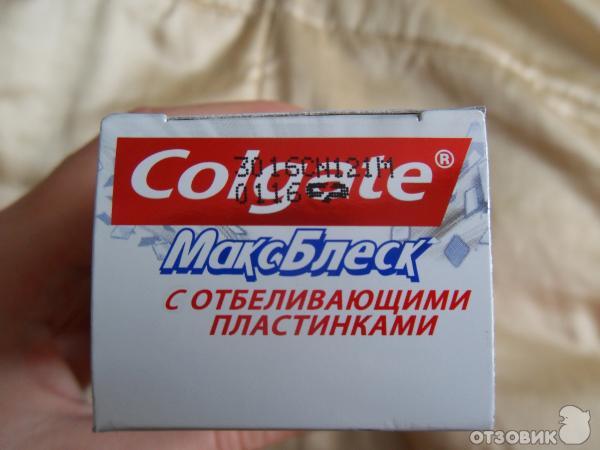 Зубная паста Colgate МаксБлеск с отбеливающими пластинками фото