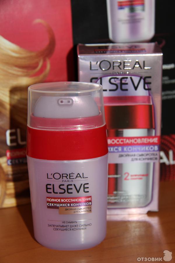 Двойная сыворотка L'OREAL elseve полное восстановление секущихся кончиков фото