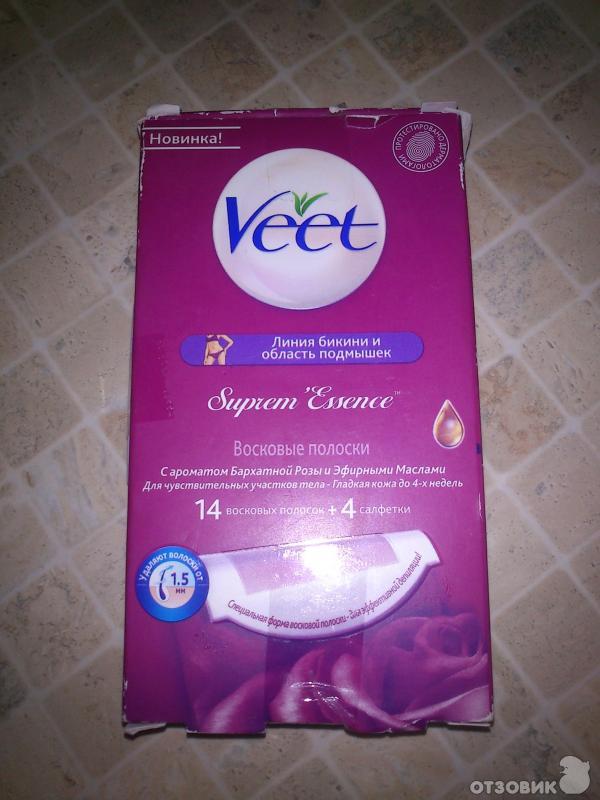 Восковые полоски Veet для зоны бикини и подмышек фото