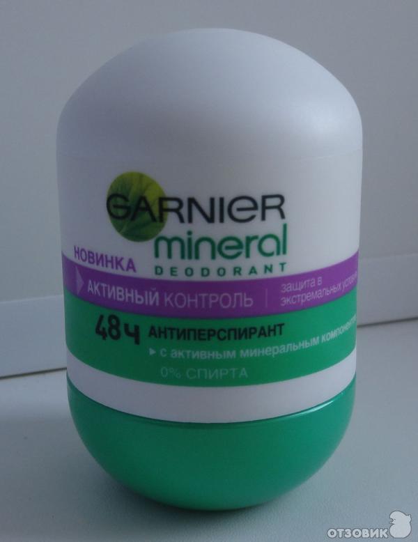 Шариковый дезодорант Garnier Mineral deodorant 48 часов защиты с активными минералами фото