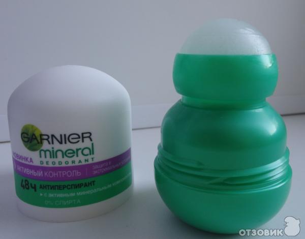 Шариковый дезодорант Garnier Mineral deodorant 48 часов защиты с активными минералами фото