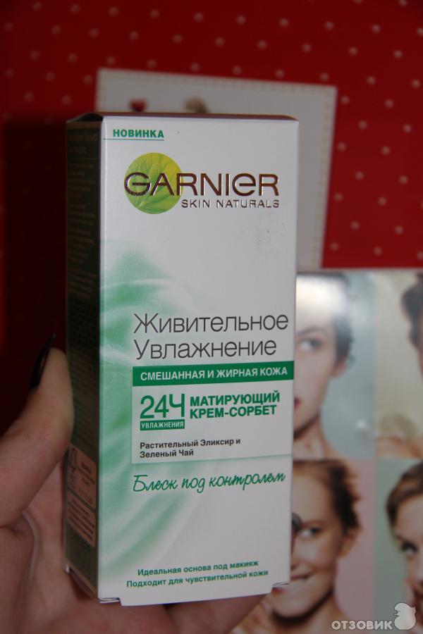 Матирующий крем-сорбет Garnier Живительное увлажнение фото