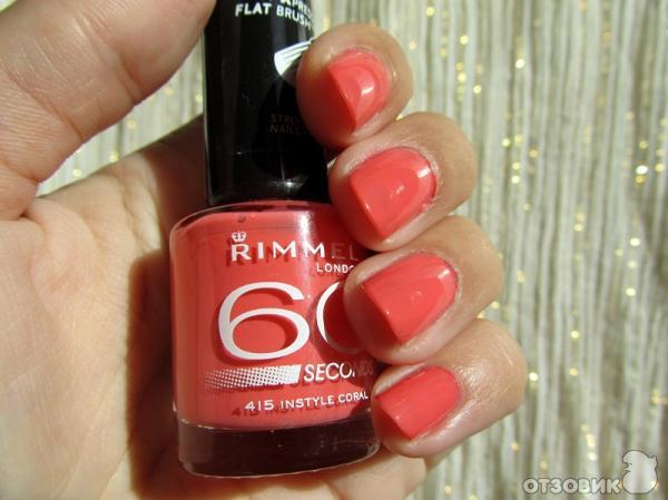 Лак Rimmel 60 seconds 415 Instyle Coral