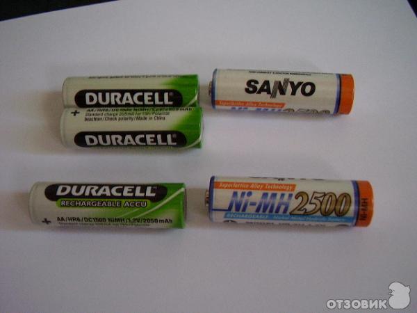 Аккумуляторные батарейки Duracell фото