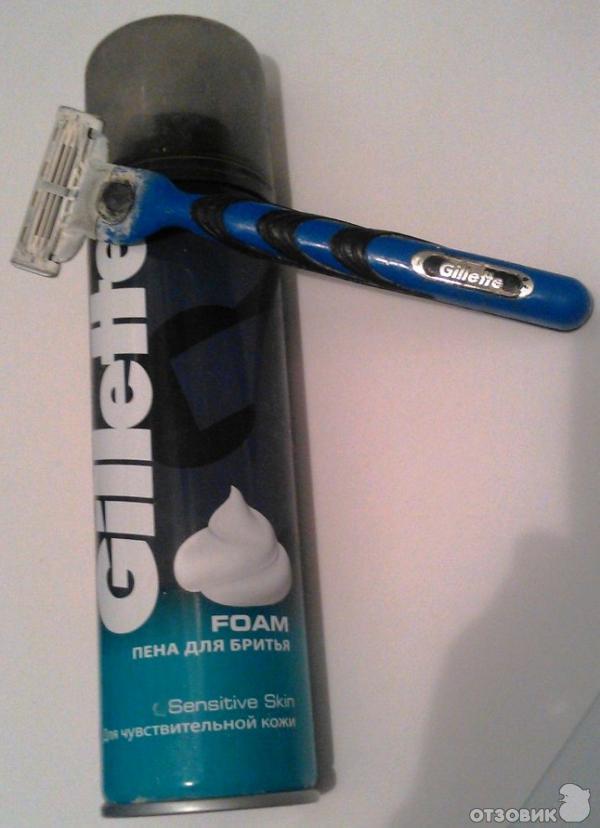 Пена для бритья Gillette для чувствительной кожи фото