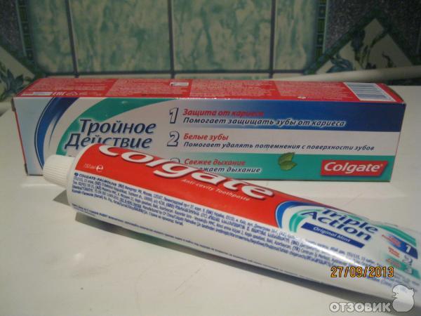 Зубная паста Colgate Тройное действие фото