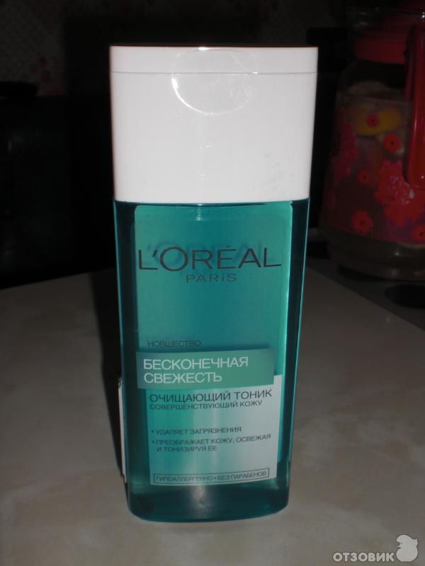 Очищающий тоник Loreal Paris Бесконечная свежесть фото