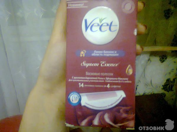 Восковые полоски Veet для зоны бикини и подмышек фото