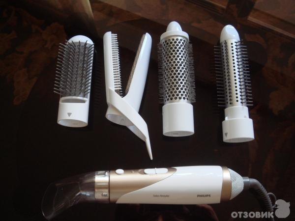 Отзыв о Фен-щетка Philips Salon Airstylist Pro HP8651 Насадок 5. Пользуюсь 1. Об