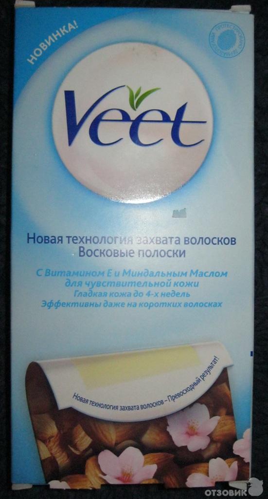 Восковые полоски Veet для чувствительной кожи фото