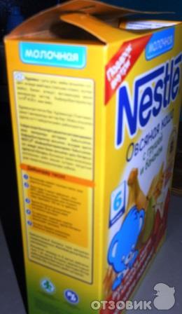 Каша Nestle овсяная с грушей и бананом