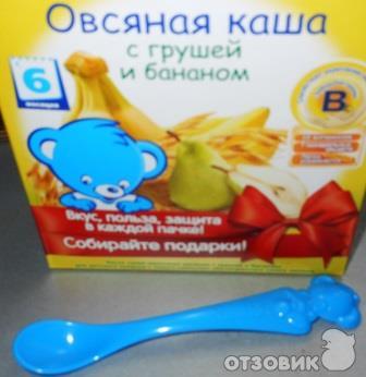 Каша Nestle овсяная с грушей и бананом