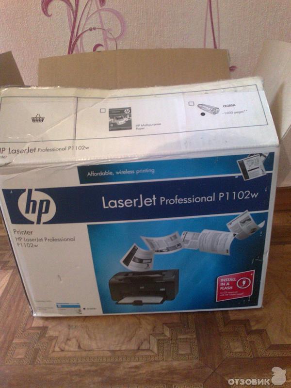 Лазерный принтер HP LaserJet P1102w фото