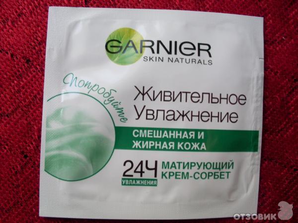 Матирующий крем-сорбет Garnier Живительное увлажнение фото