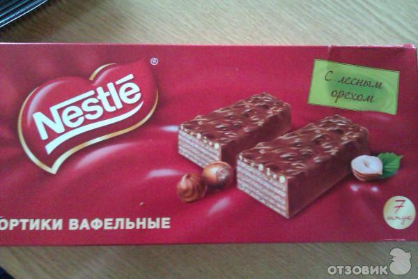 Тортики вафельные Nestle с лесным орехом фото