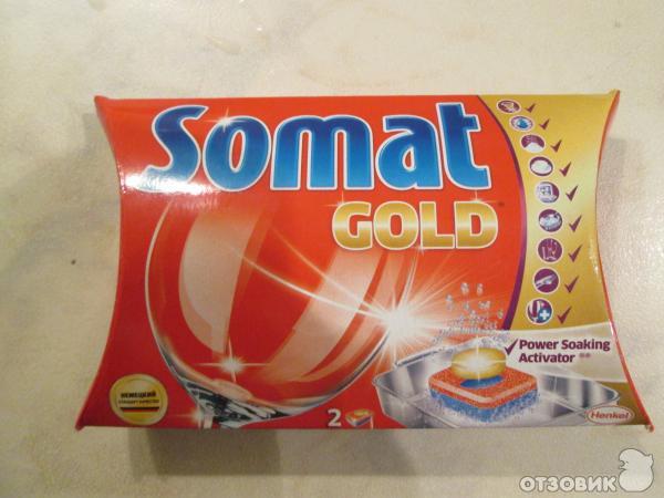 Средство для мытья посуды в посудомоечных машинах Somat Gold фото