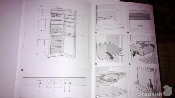Сборка полок в холодильнике бош