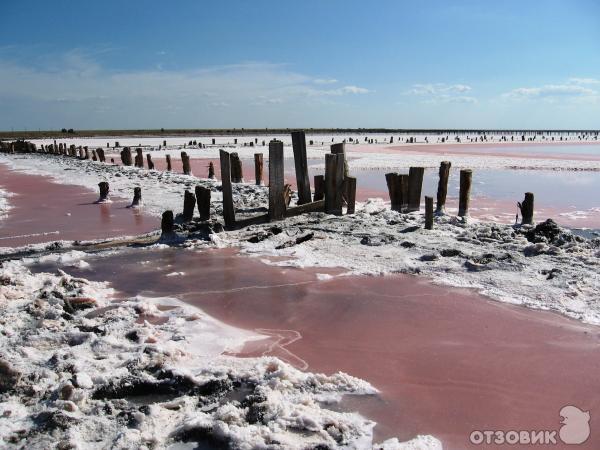 Геническое соляное озеро (Украина) фото