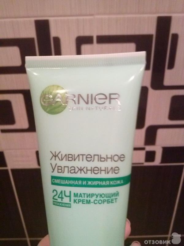 Матирующий крем-сорбет Garnier Живительное увлажнение фото