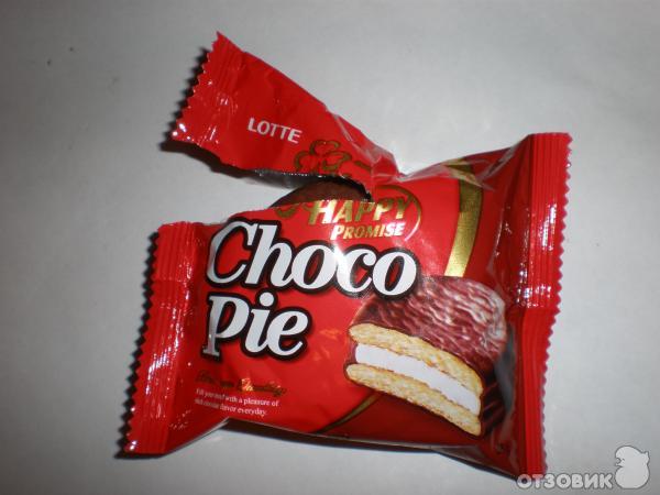 Печенье прослоенное глазированное Lotte Choco Pie фото