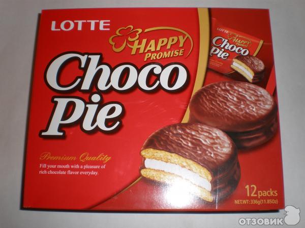 Печенье прослоенное глазированное Lotte Choco Pie фото