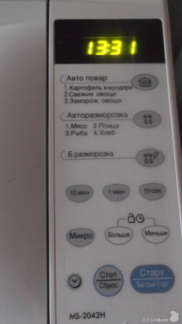 Lg ms 2042g предохранитель купить Отзыв о Микроволновая печь LG MS-2042H Незаменимая помощница на кухне!
