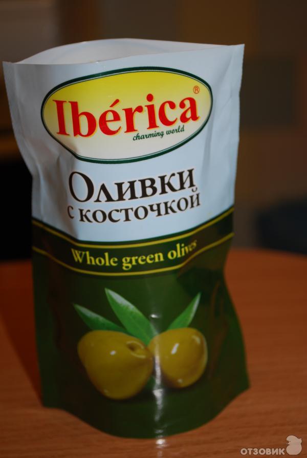 Оливки Iberica с косточкой фото