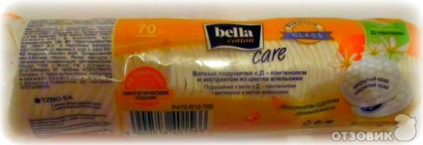 Ватные подушечки BELLA COTTON CARE с D-пантеноломи экстрактом цветка апельсина фото